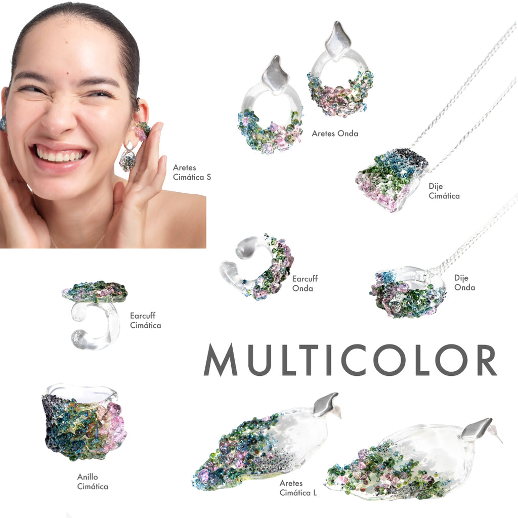 Aretes Cimática S Multicolor