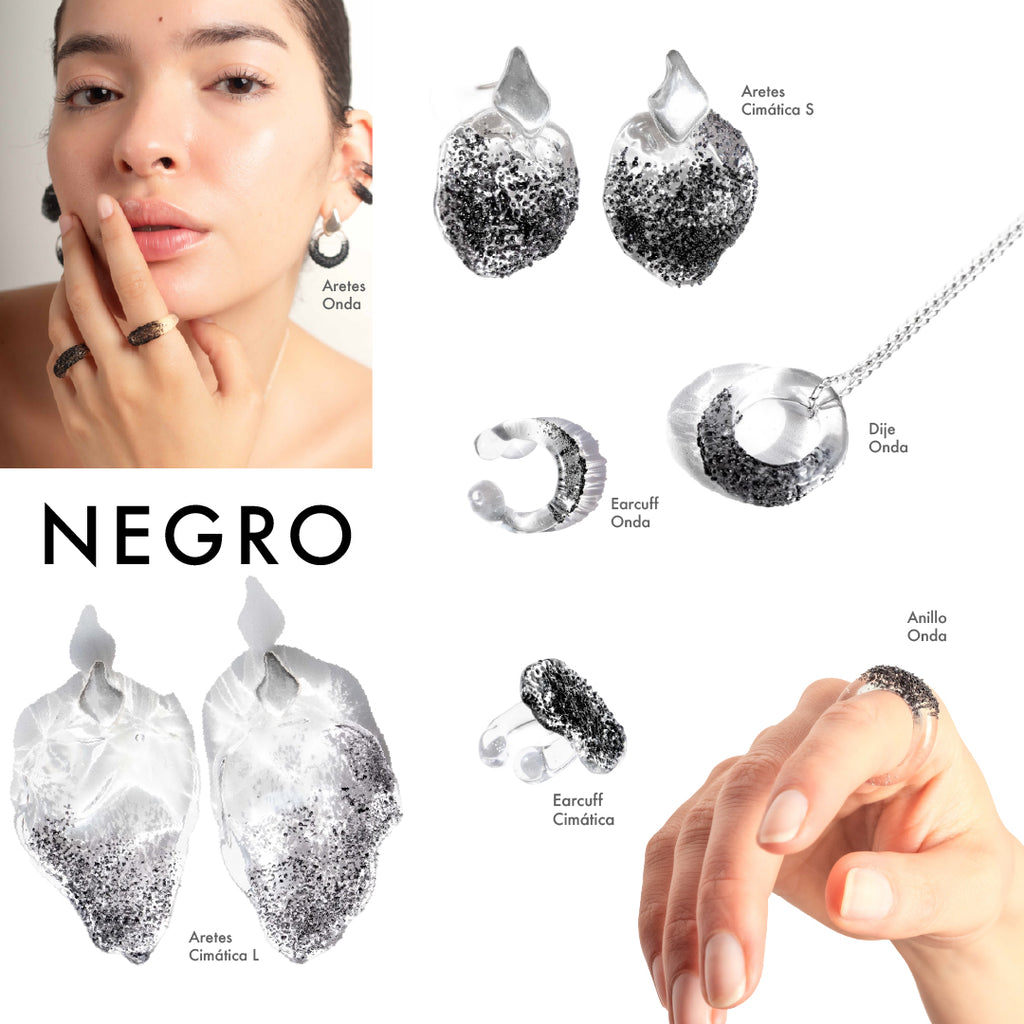Aretes Cimática S Negro