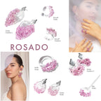 Aretes Onda S Rosado