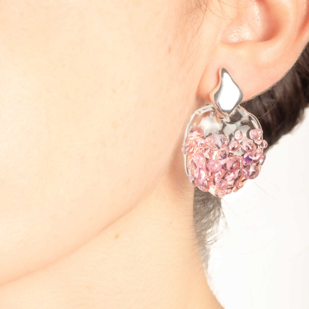 Aretes Cimática S Rosado