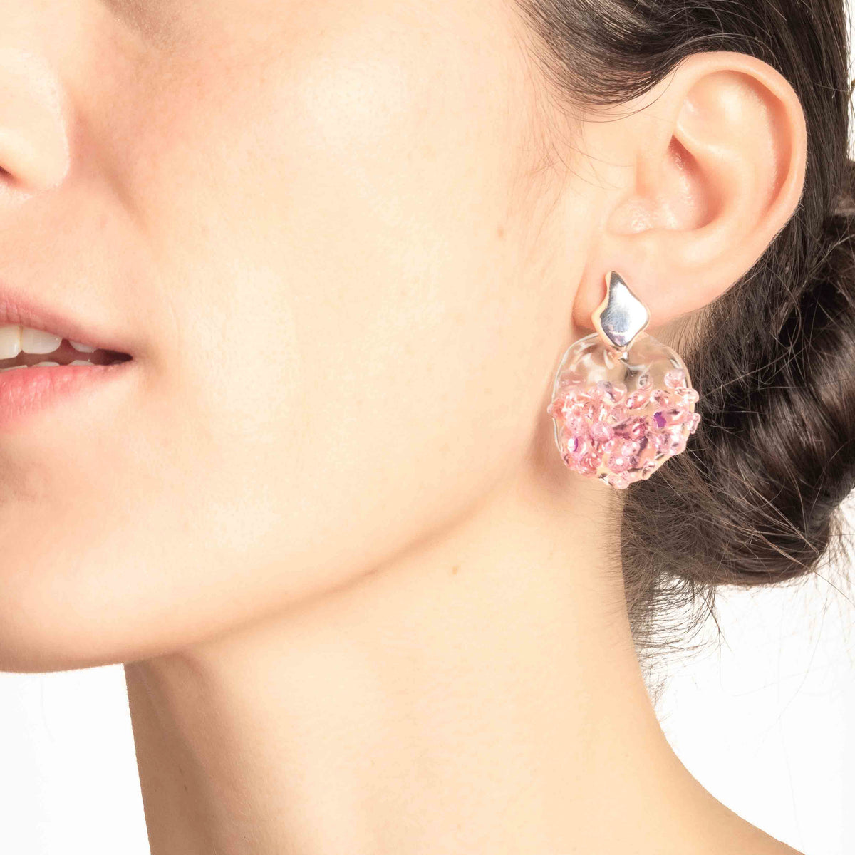 Aretes Cimática S Rosado