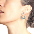 Aretes Onda S Azul
