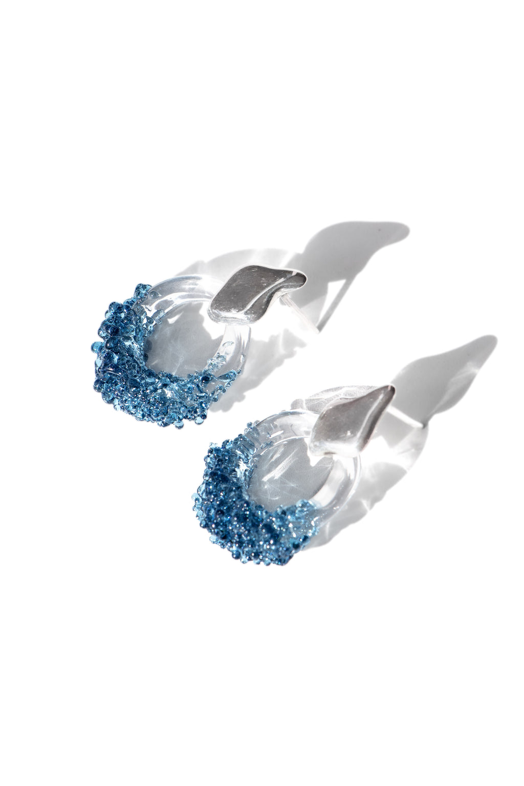 Aretes Onda S Azul