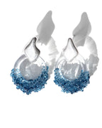 Aretes Onda S Azul