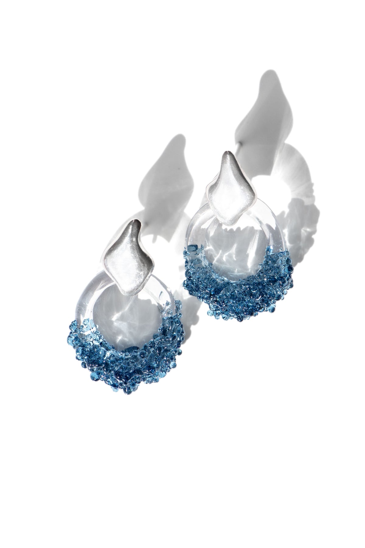 Aretes Onda S Azul