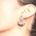 Aretes Onda S Negro
