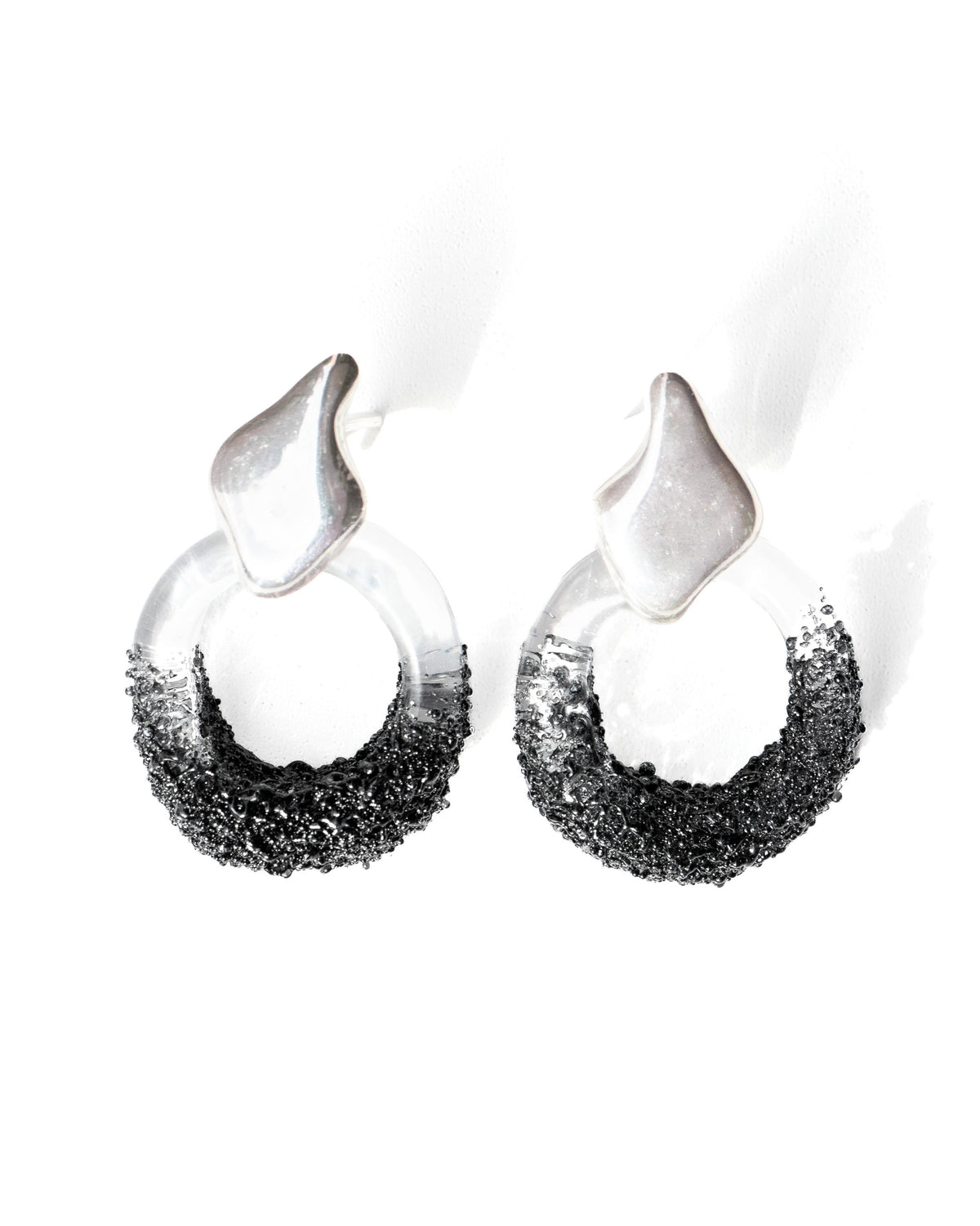 Aretes Onda S Negro