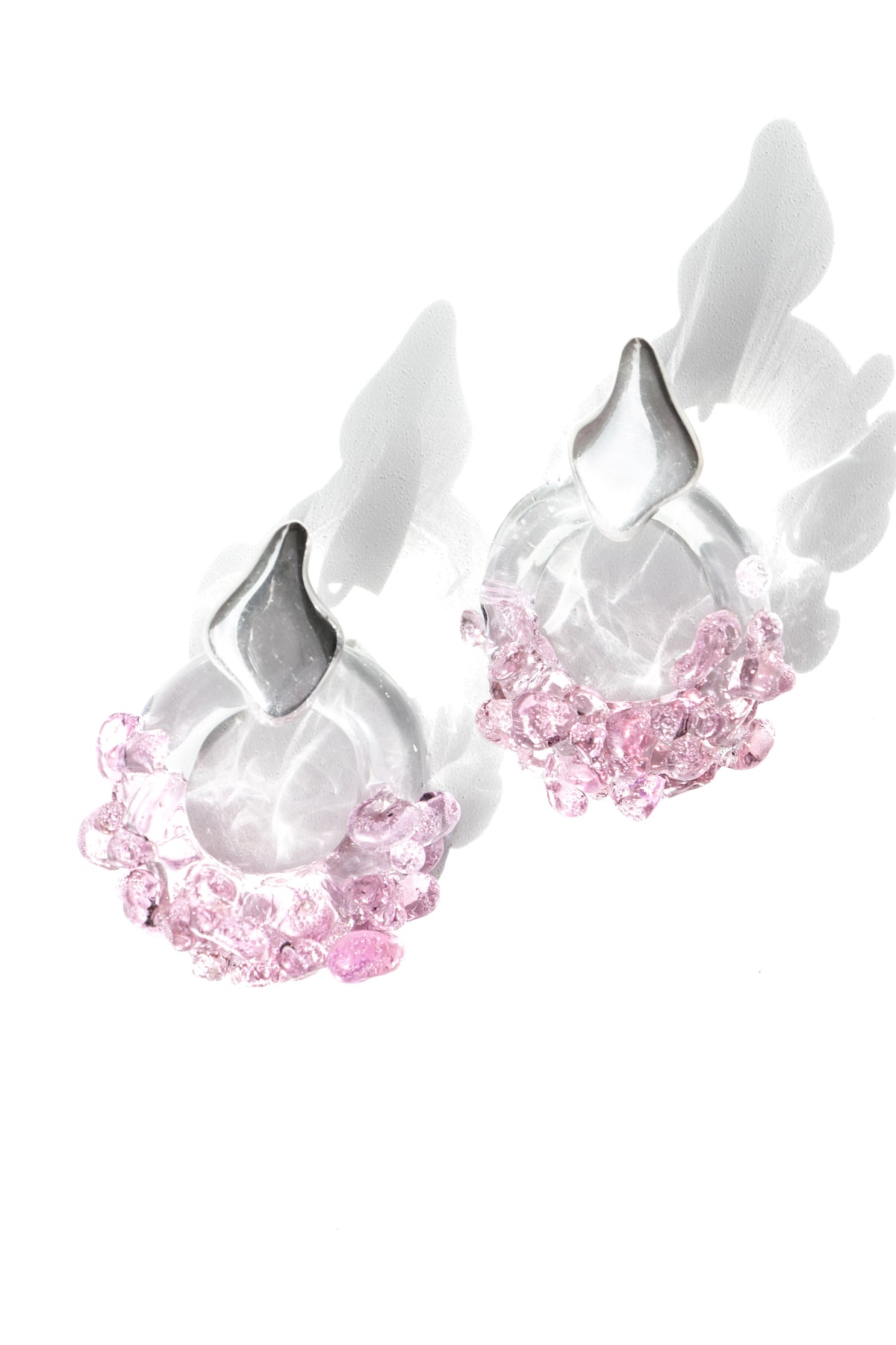 Aretes Onda S Rosado