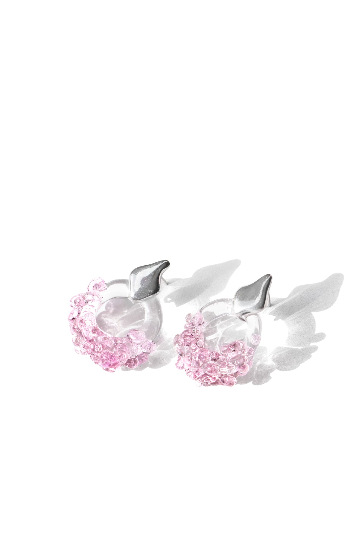 Aretes Onda S Rosado