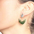 Aretes Onda S Verde