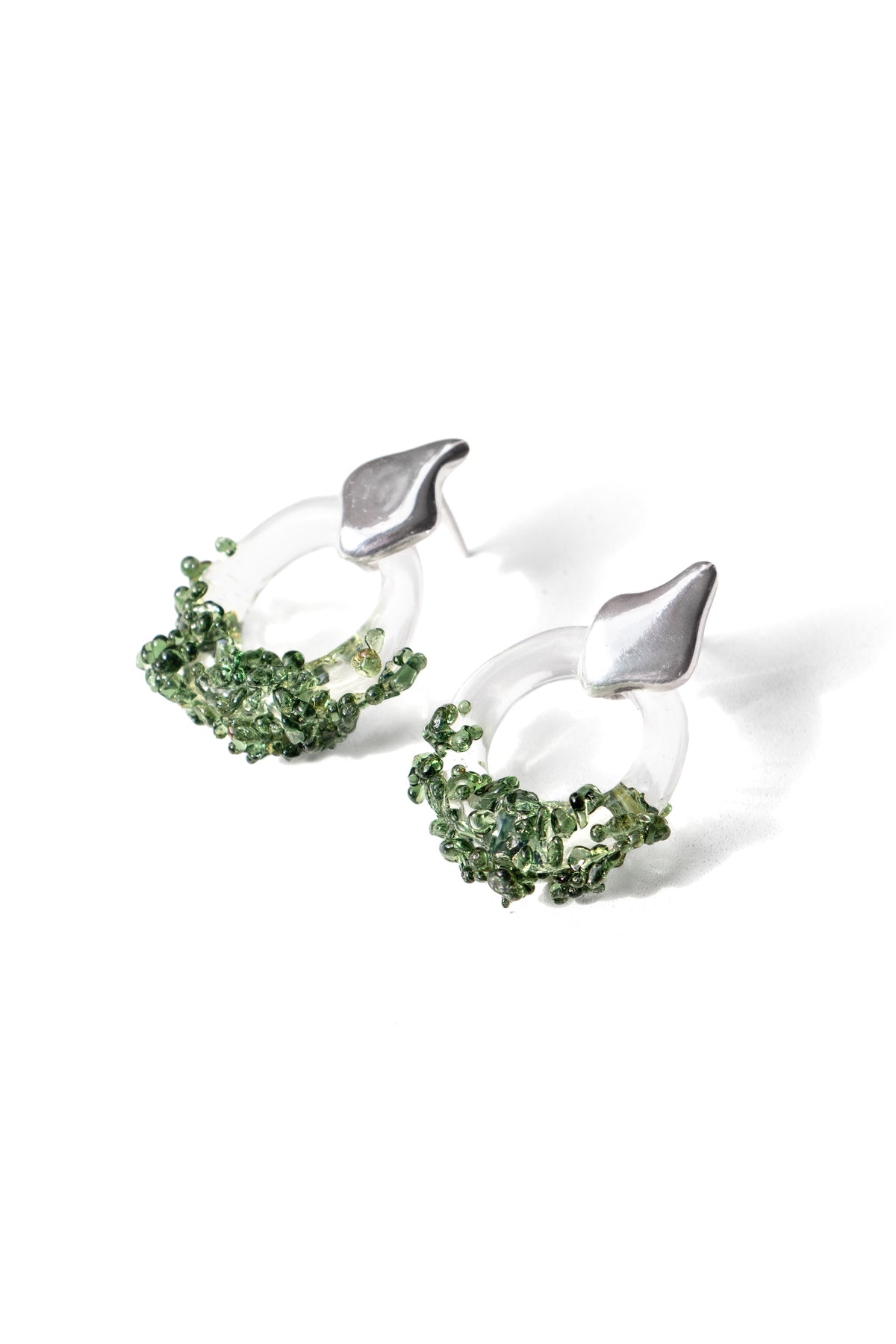 Aretes Onda S Verde