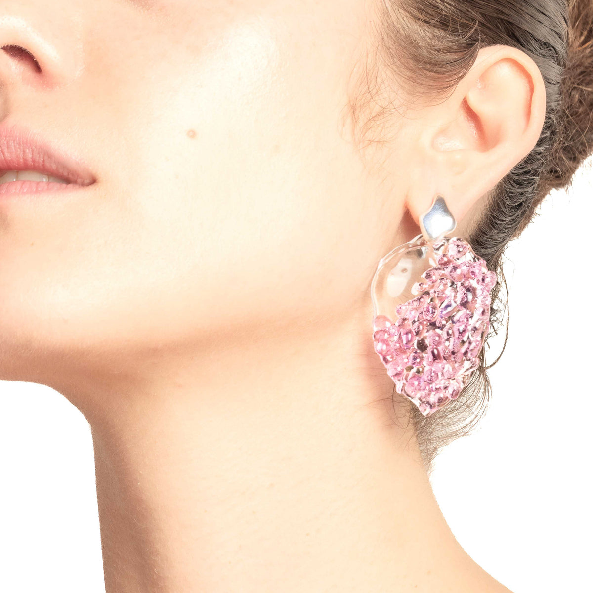 Aretes Cimática L Rosado