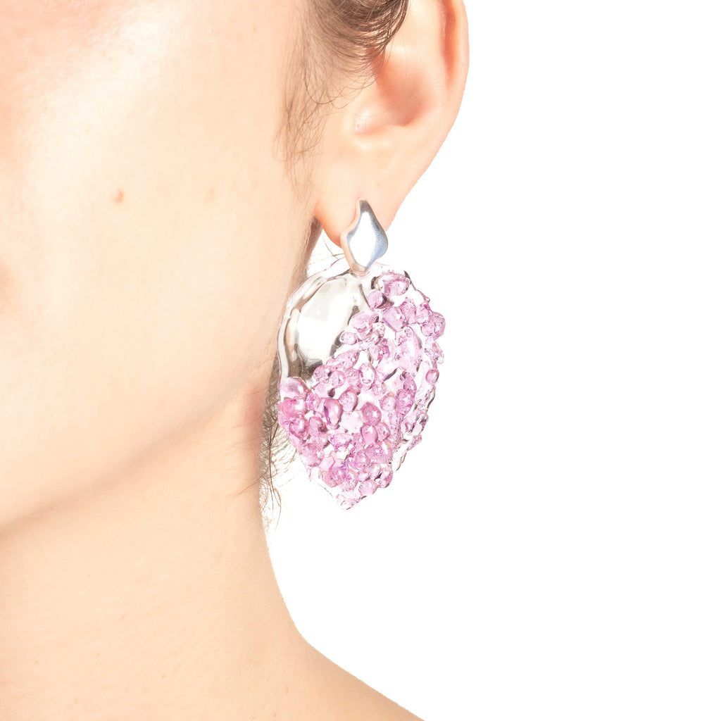 Aretes Cimática L Rosado