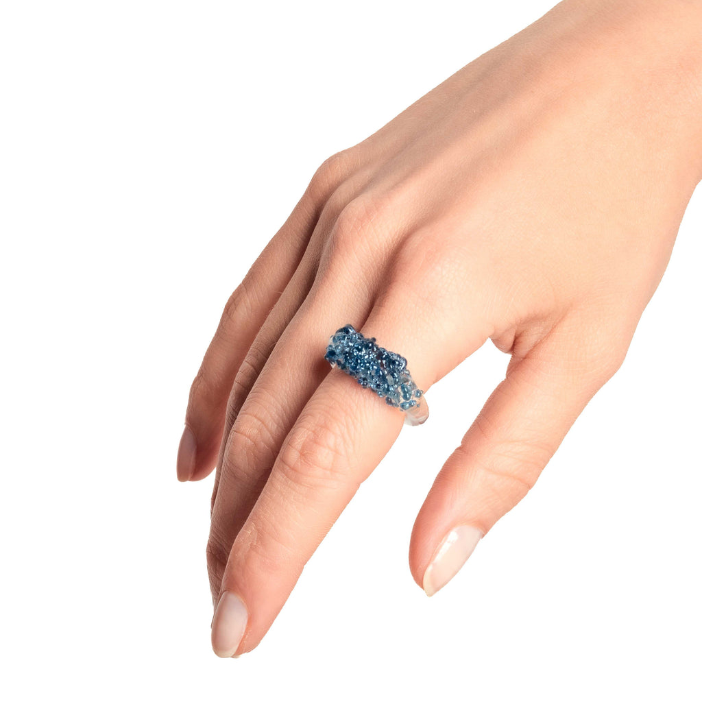 Anillo Onda Azul