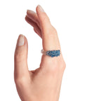 Anillo Onda Azul