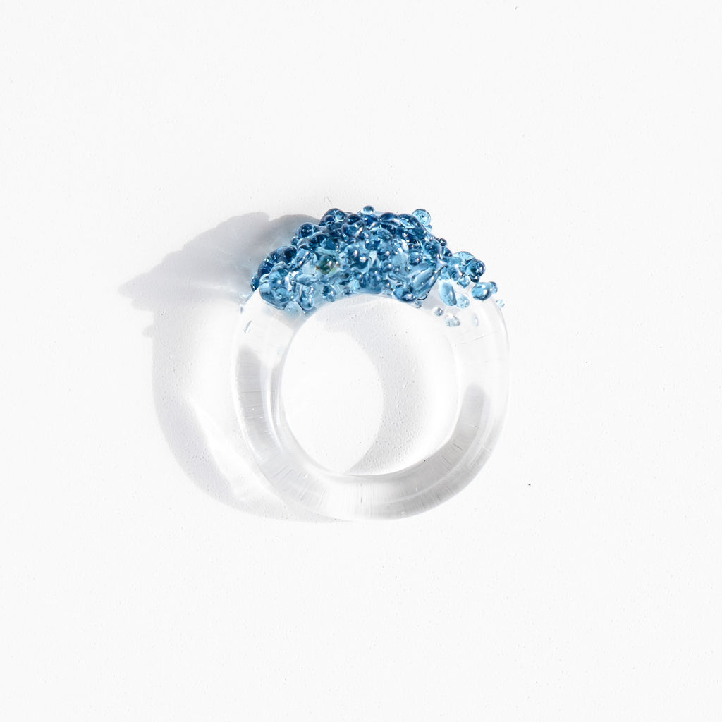 Anillo Onda Azul