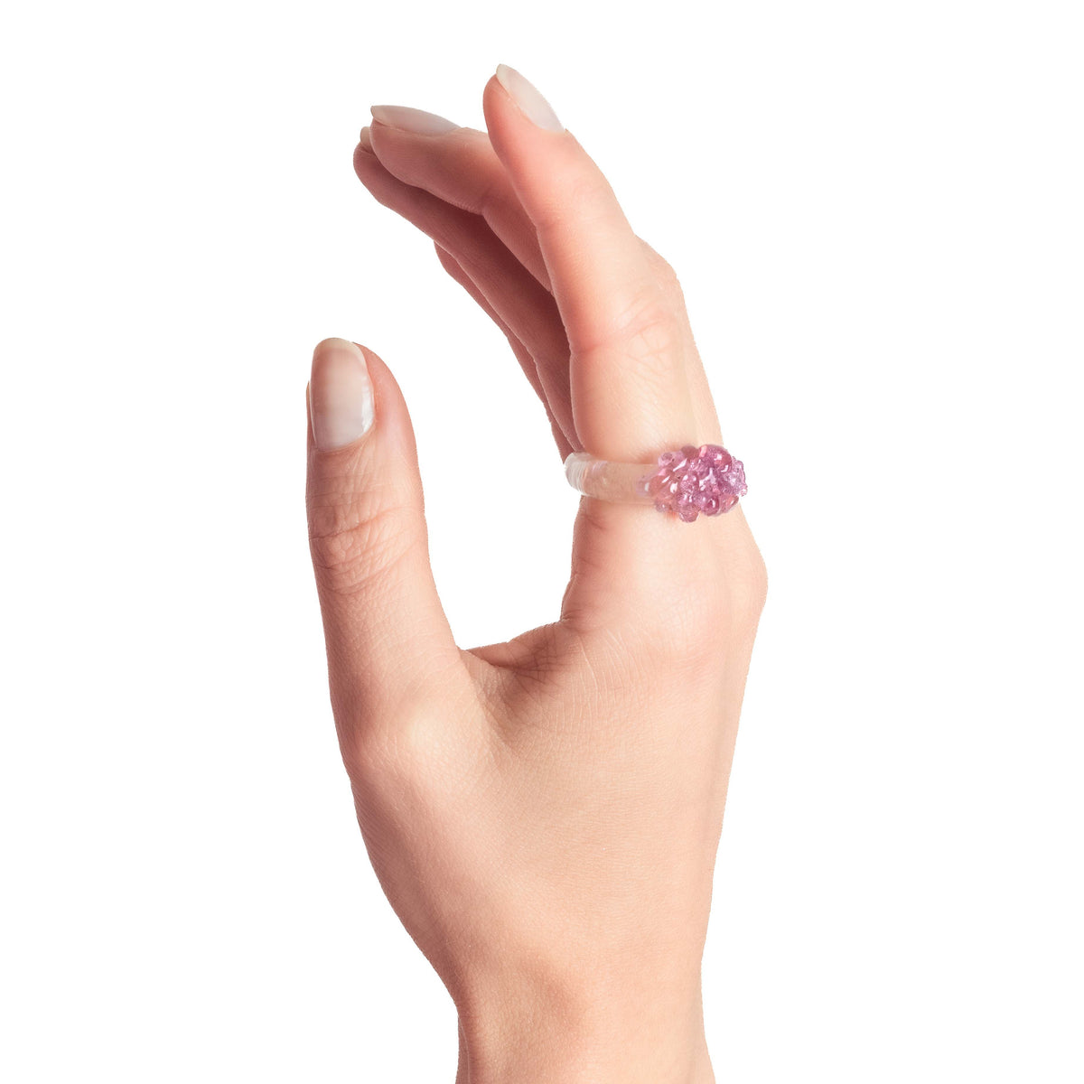 Anillo Onda Rosado