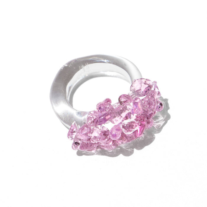 Anillo Onda Rosado