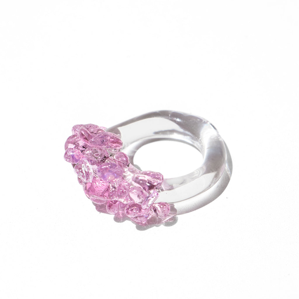 Anillo Onda Rosado