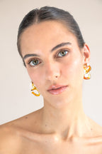 Aretes Interconexión M Ambarillo