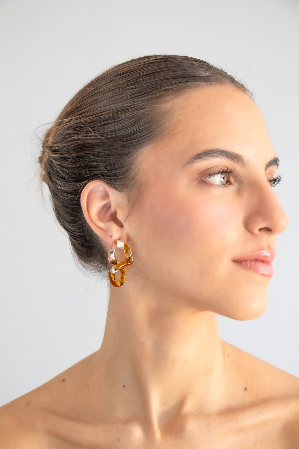Aretes Interconexión M Ambarillo