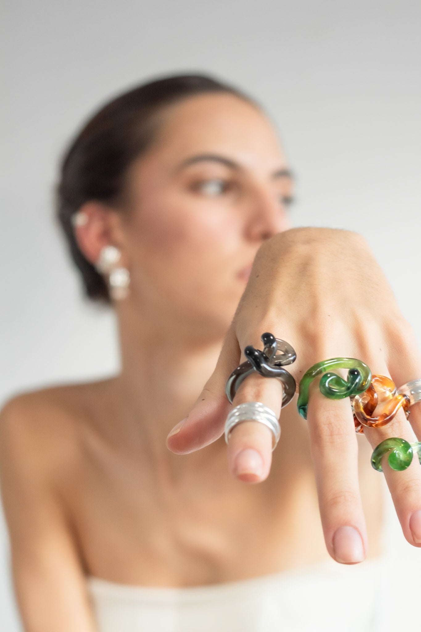 Anillo Interconexión Verde Turquesa
