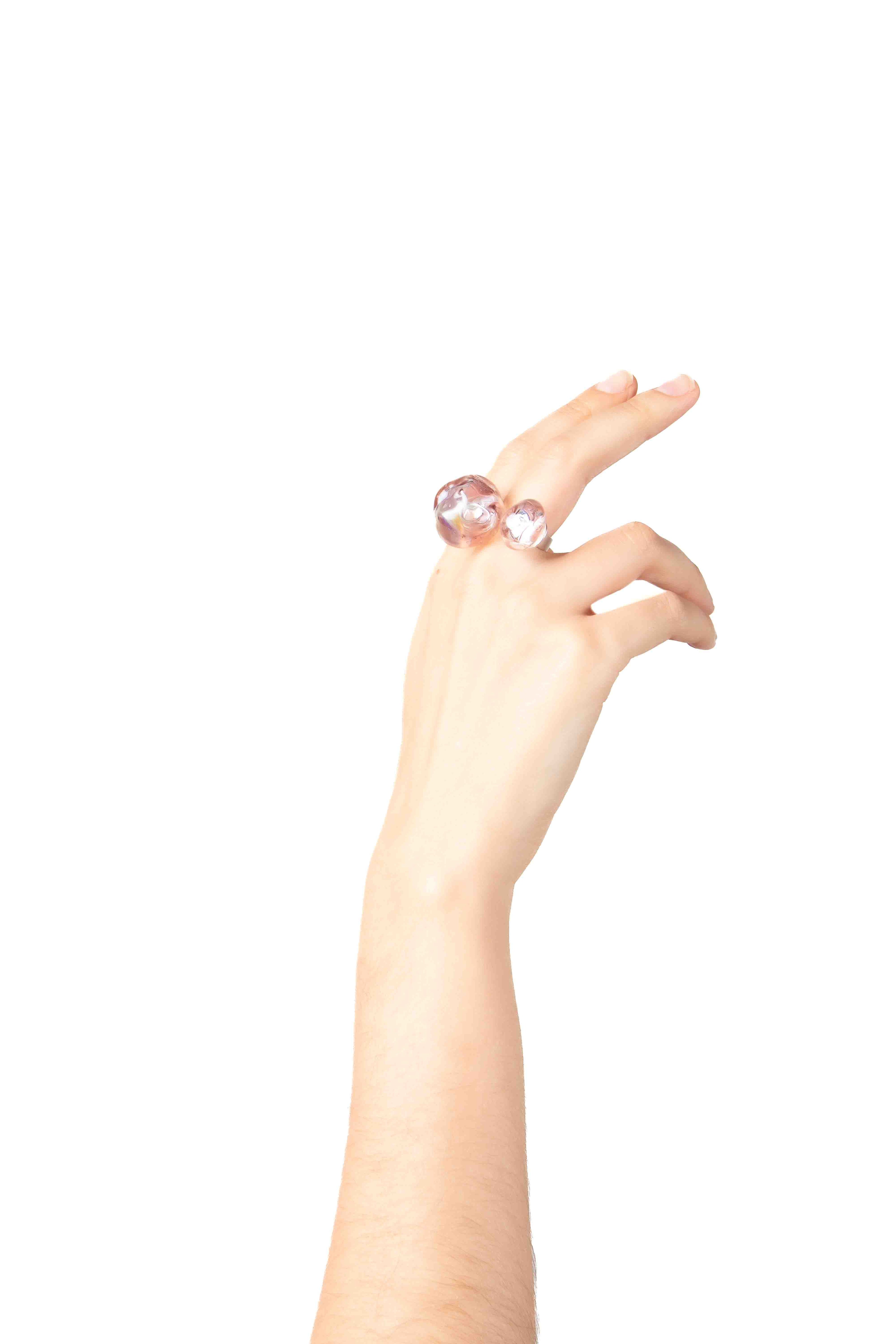 Anillo Soplo Doble Morado