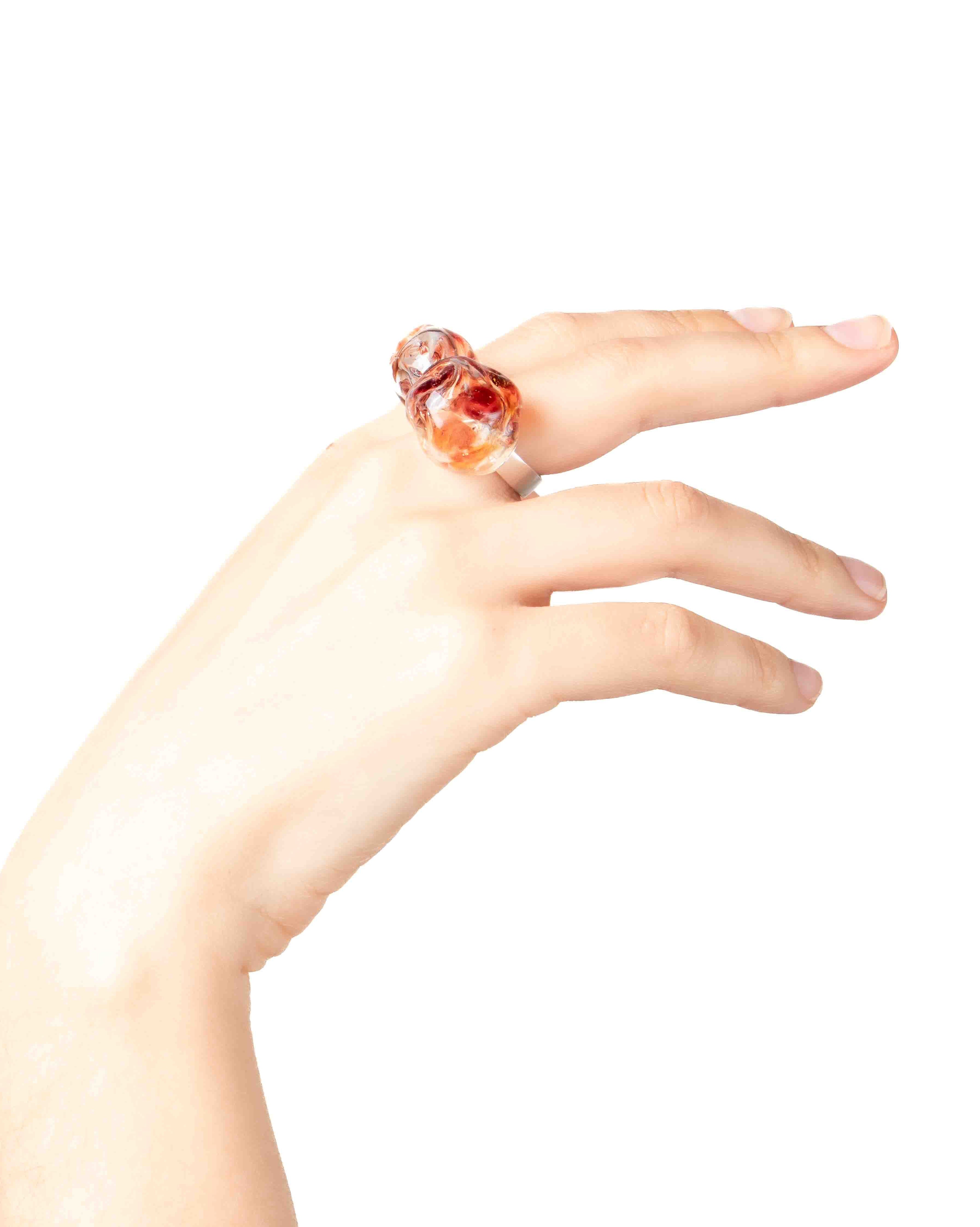 Anillo Soplo Doble Rojo