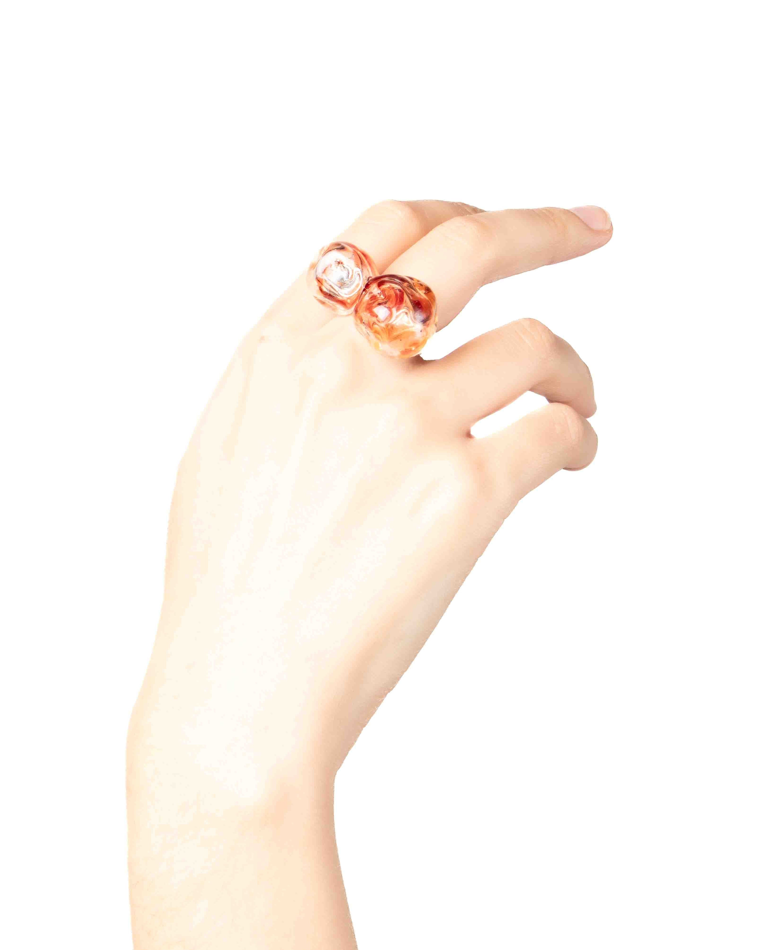 Anillo Soplo Doble Rojo