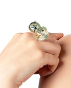 Anillo Soplo Doble Verde