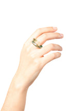 Anillo Soplo Remolino Verde