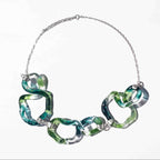 Collar Interconexión Verde Turquesa