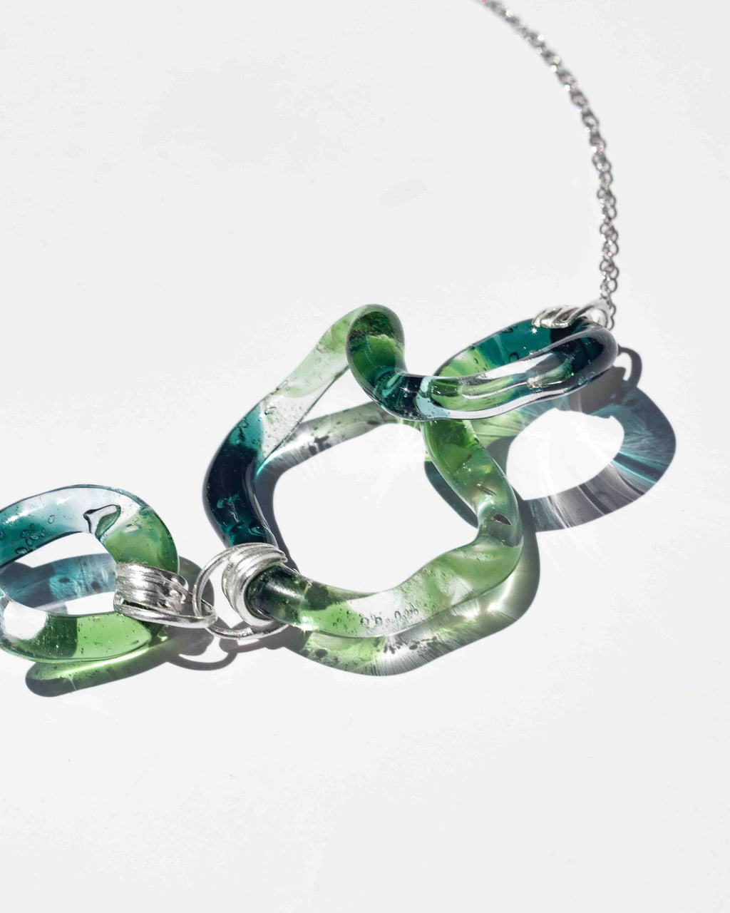 Collar Interconexión Verde Turquesa