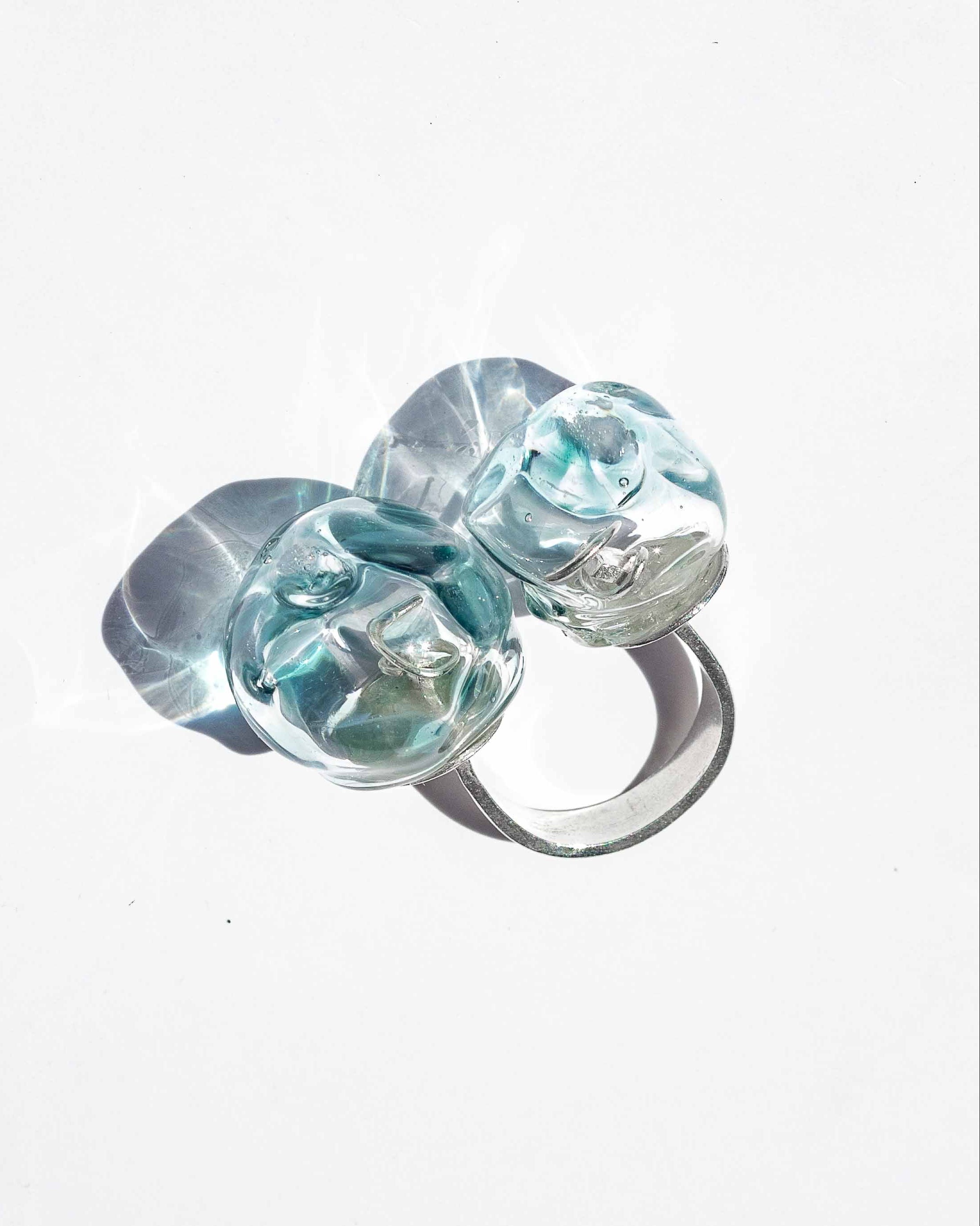 Anillo Soplo Doble Azul