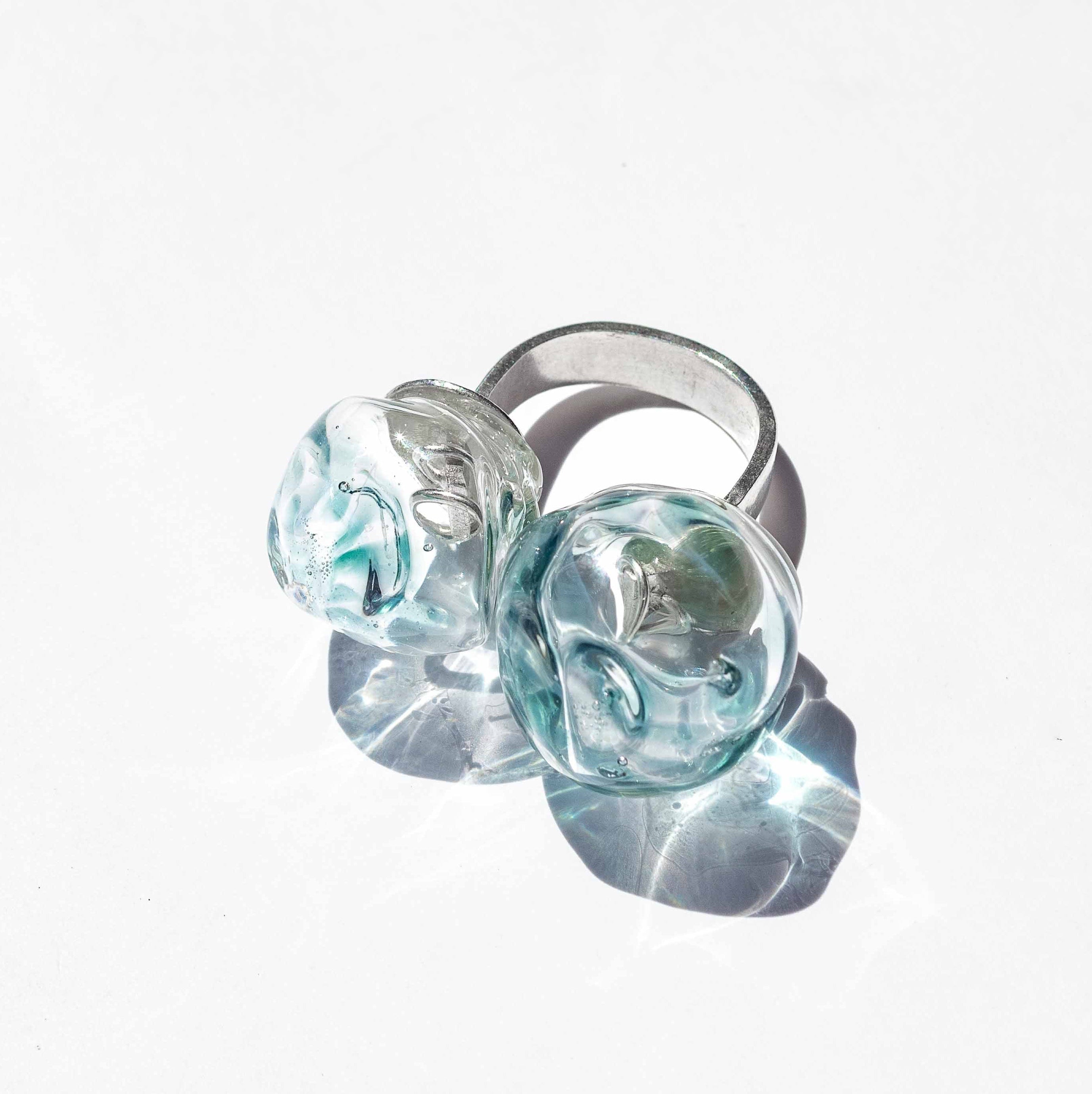 Anillo Soplo Doble Azul