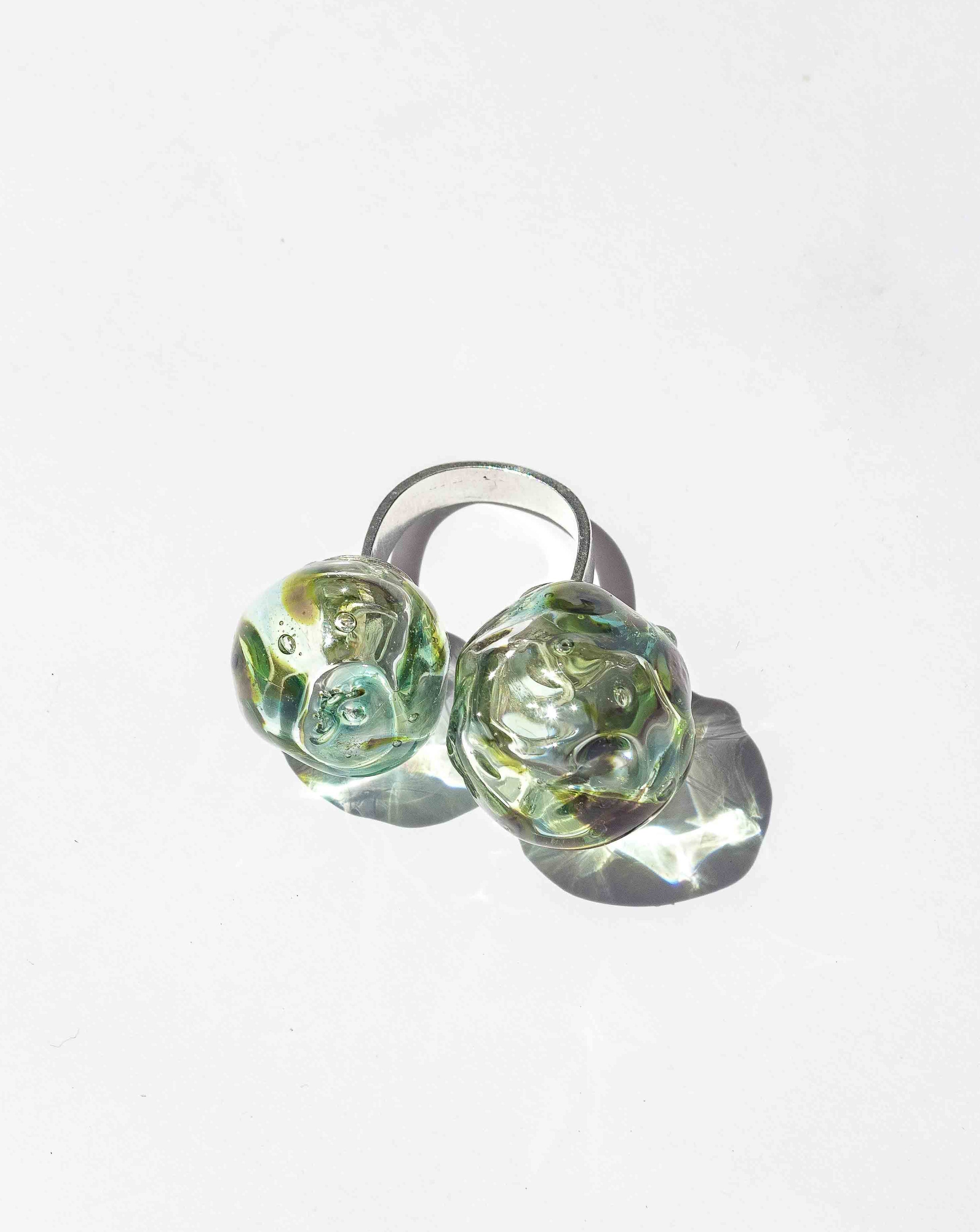 Anillo Soplo Doble Verde