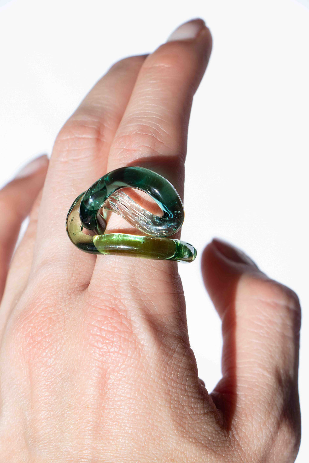 Anillo Interconexión Verde Turquesa