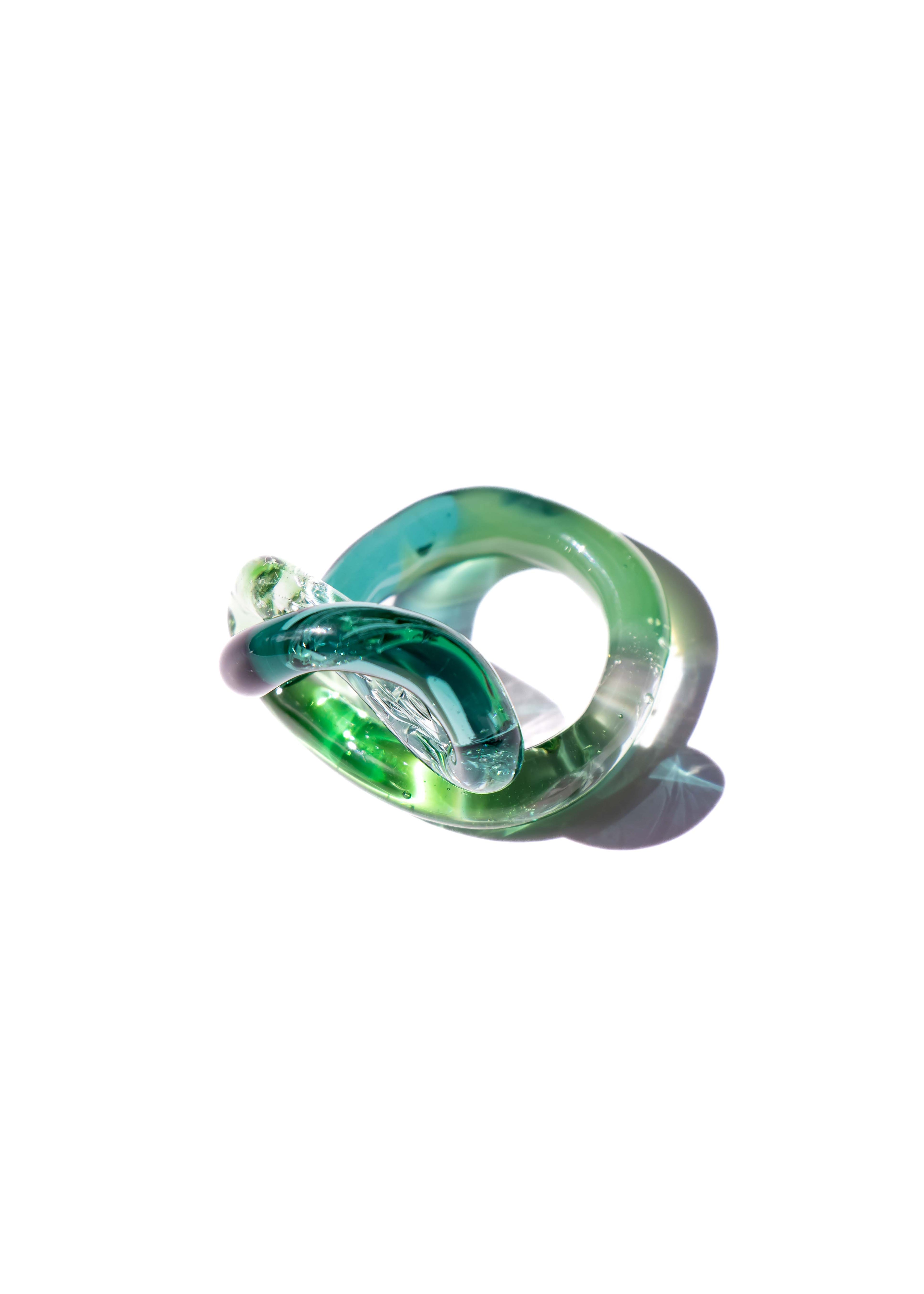 Anillo Interconexión Verde Turquesa