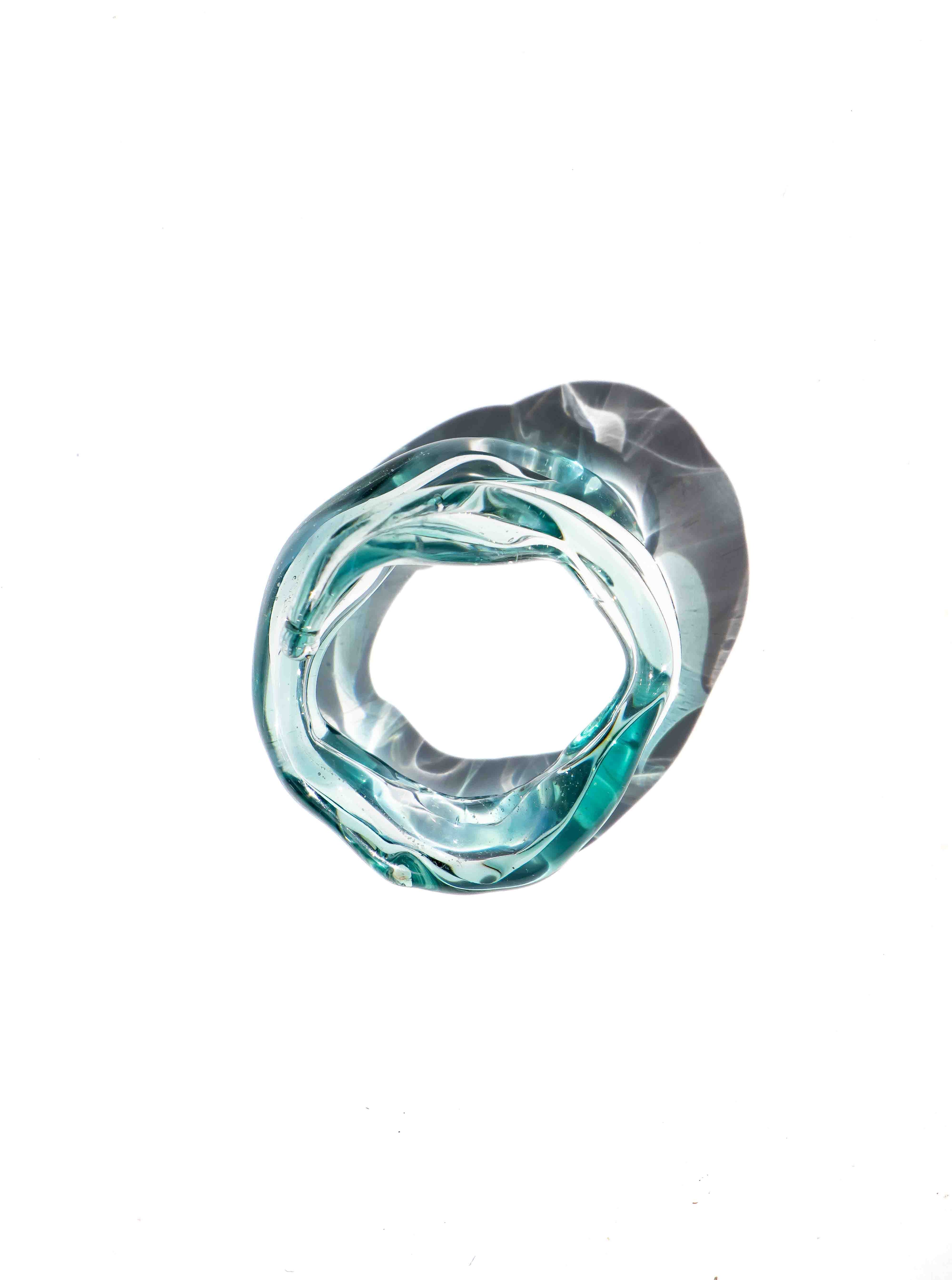 Anillo Soplo Remolino Azul