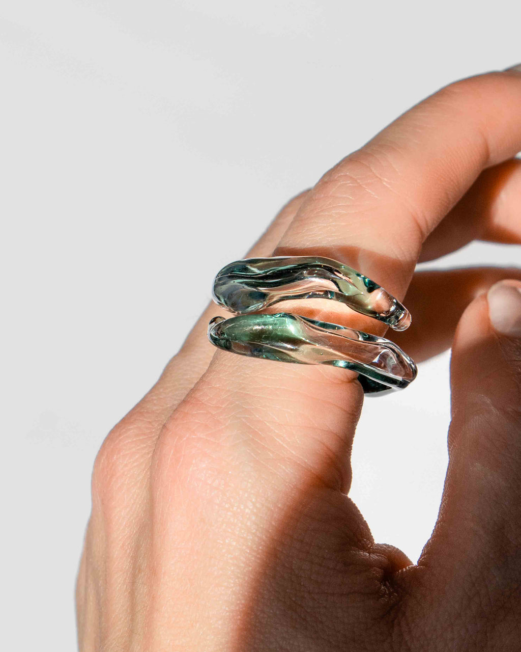 Anillo Soplo Remolino Azul