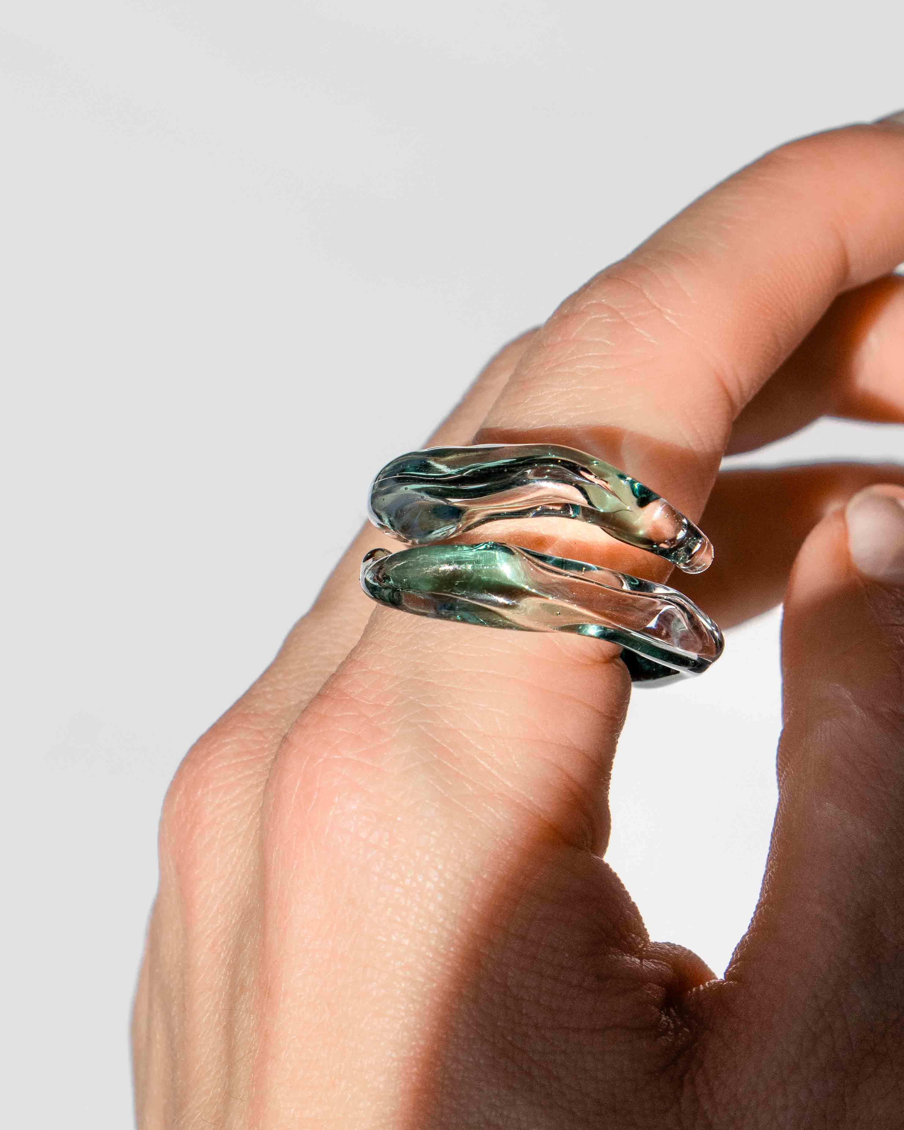 Anillo Soplo Remolino Azul