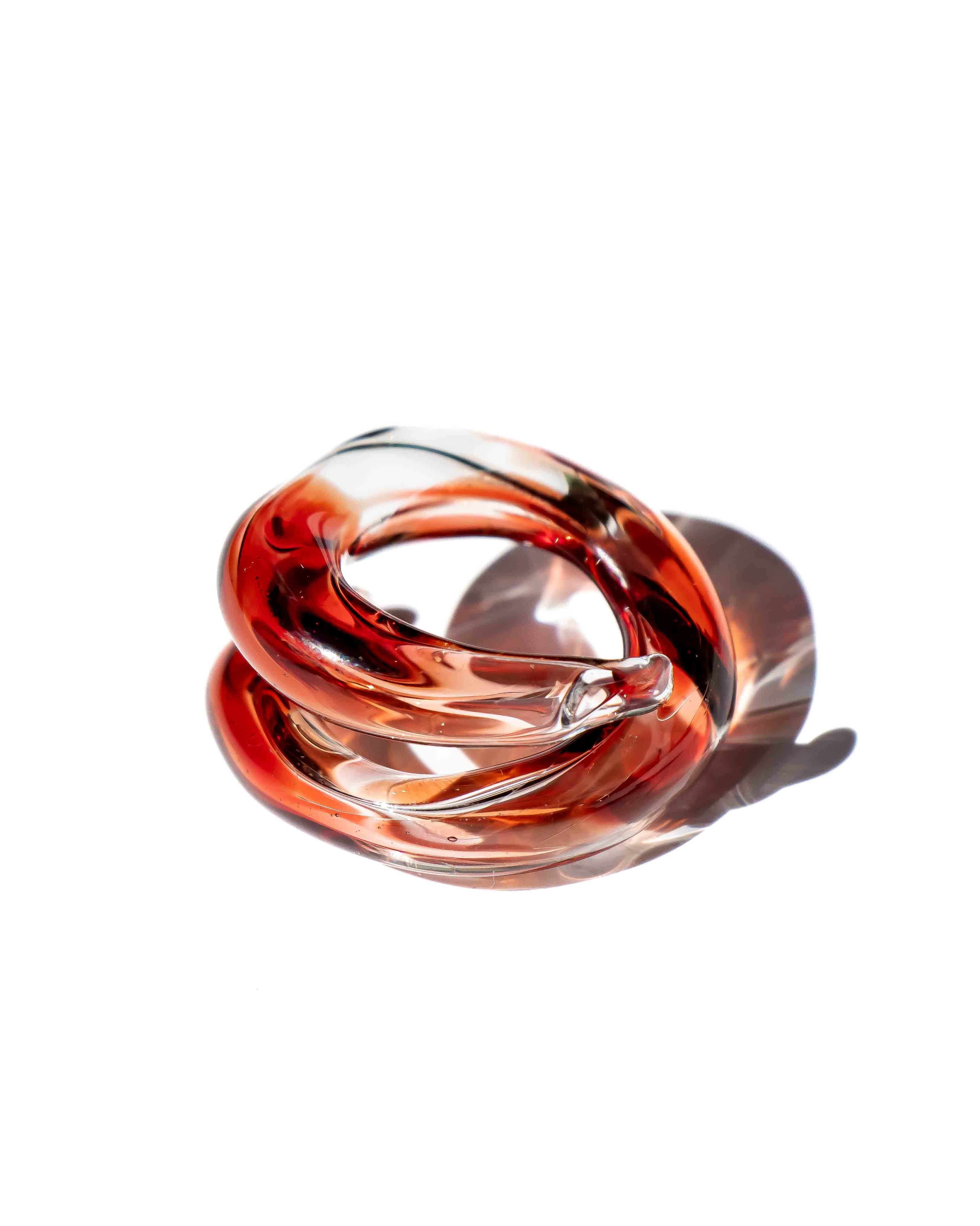 Anillo Soplo Remolino Rojo
