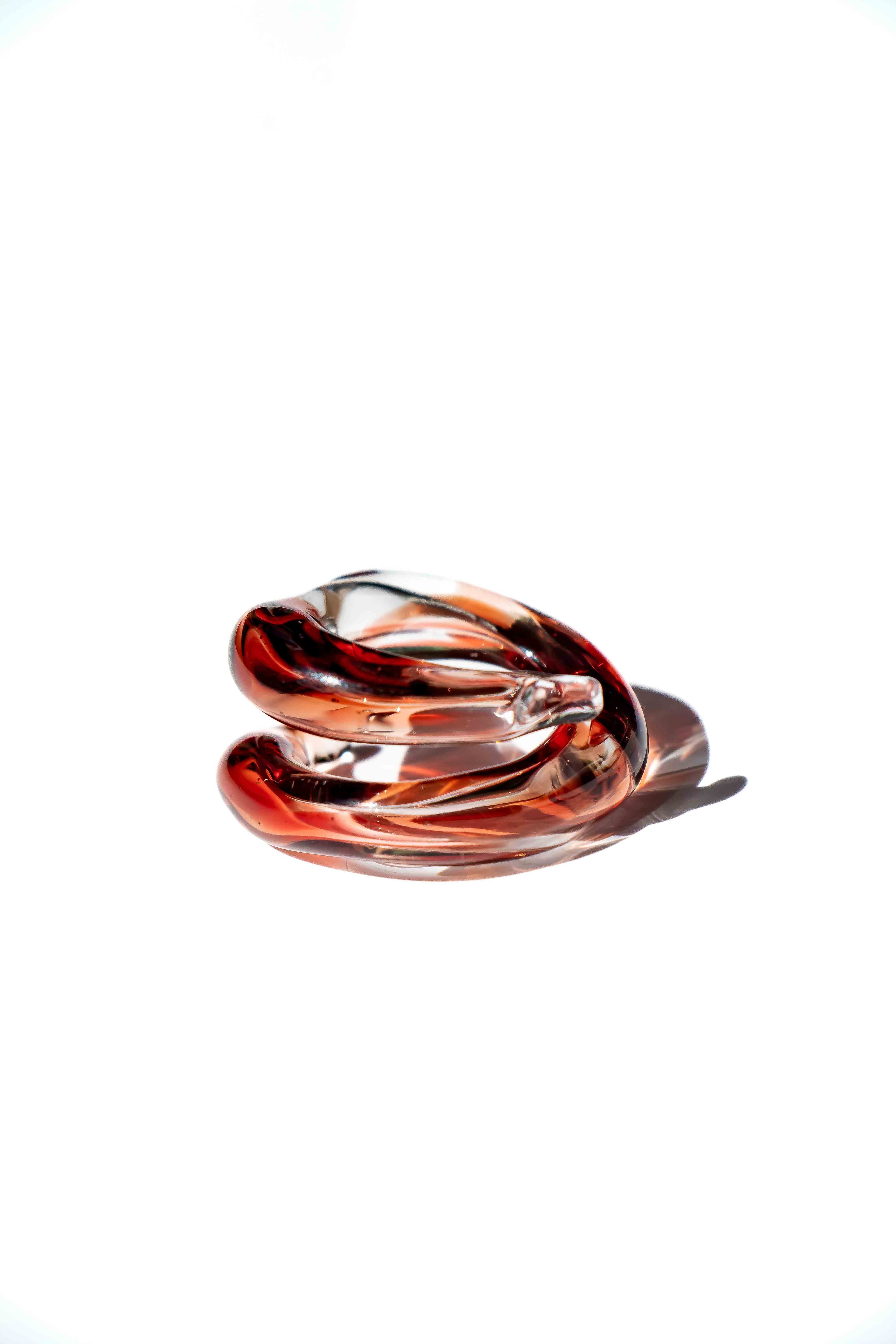 Anillo Soplo Remolino Rojo