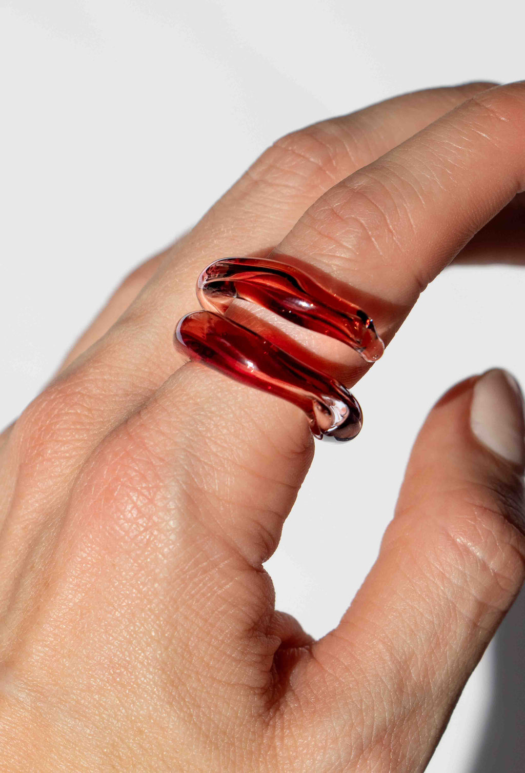 Anillo Soplo Remolino Rojo