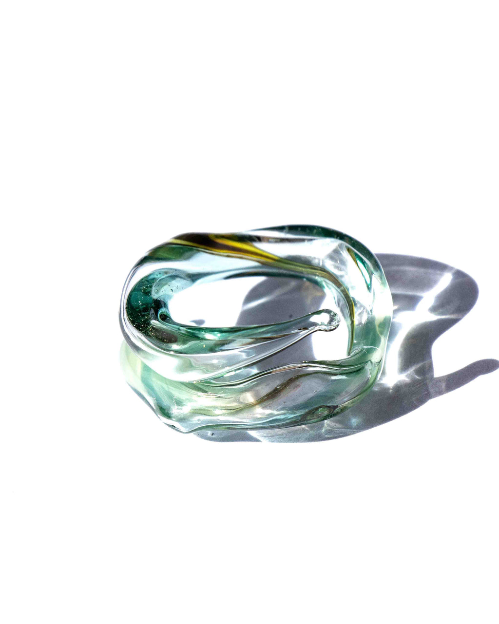 Anillo Soplo Remolino Verde