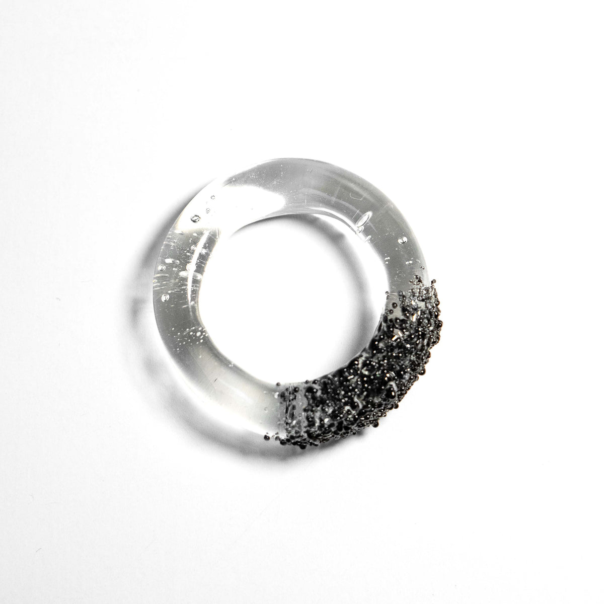 Anillo Onda Negro