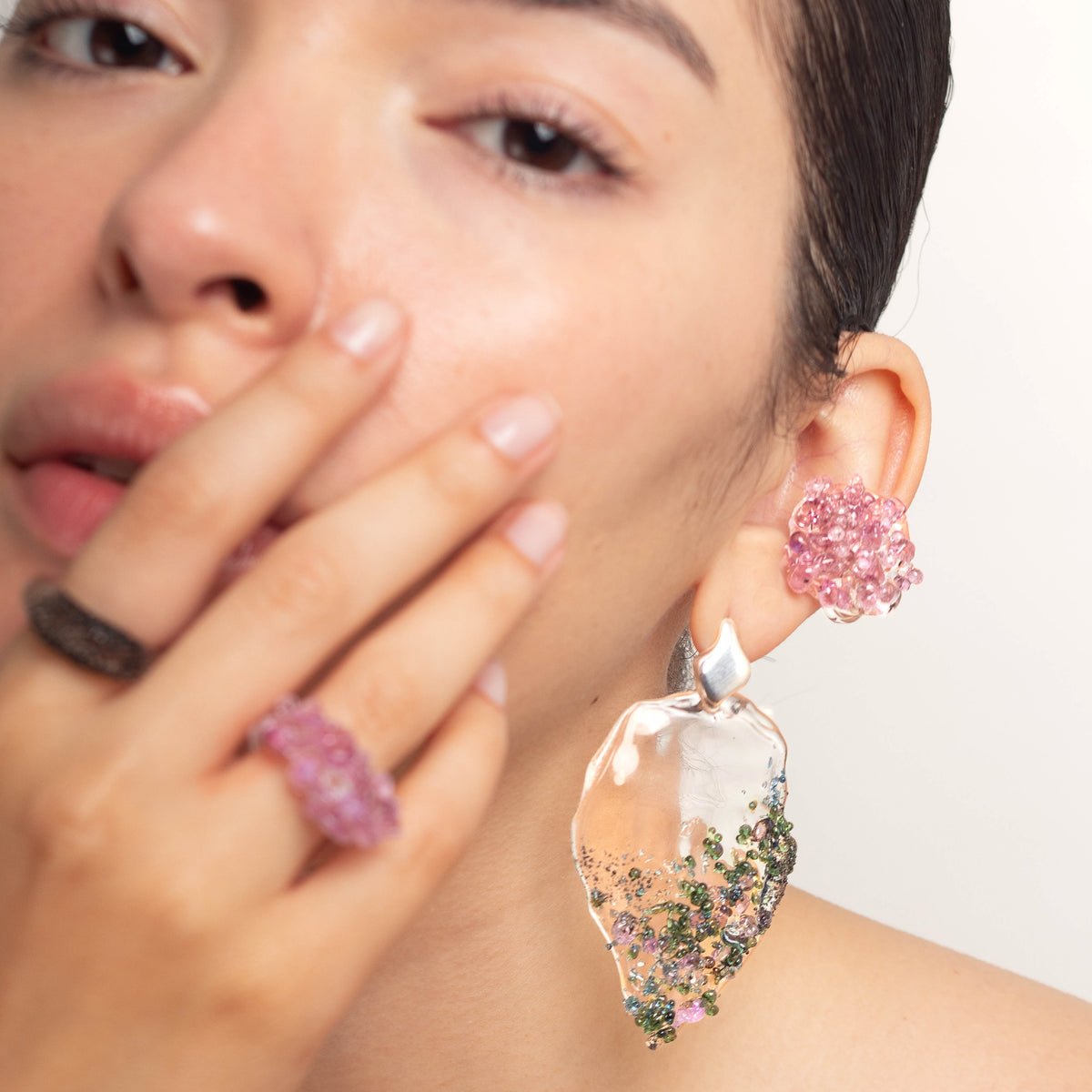 Anillo Onda Rosado