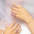 Anillo Onda Rosado