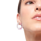 Aretes Remolino Rosado