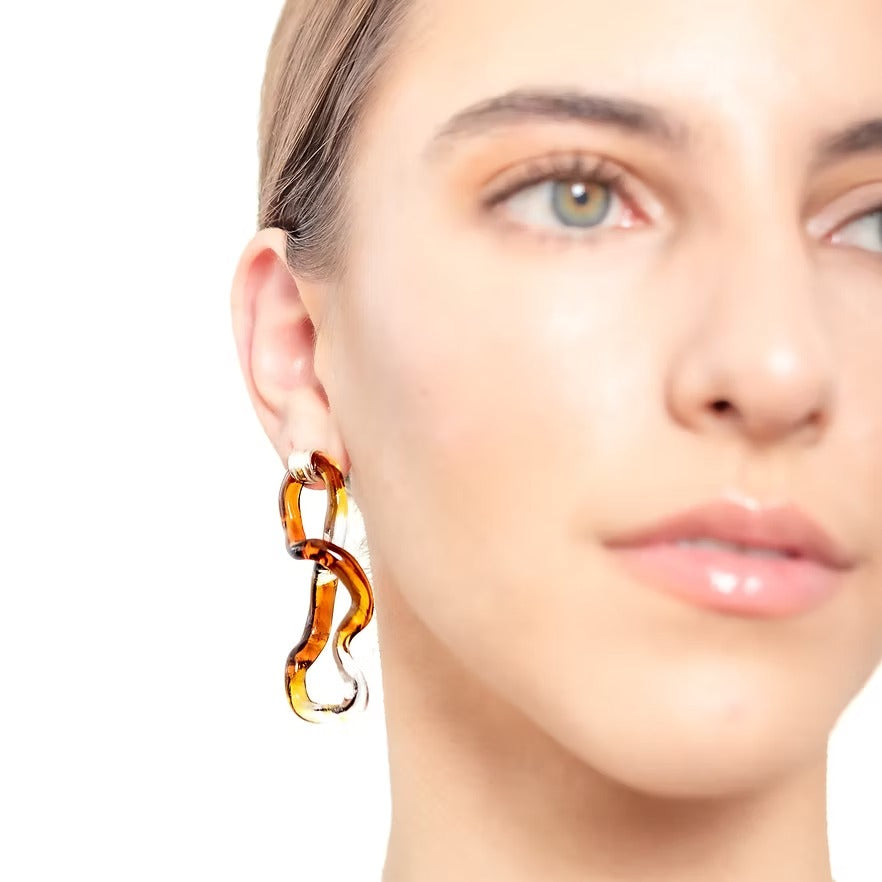 Aretes Interconexión L Ambarillo